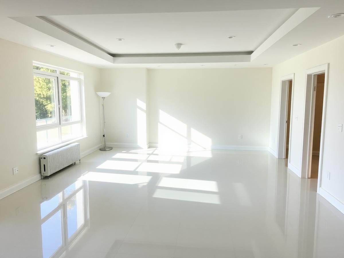 Living room after cleaning